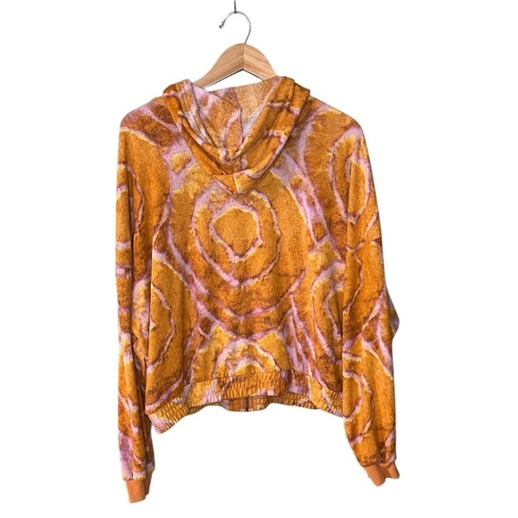 Urban Outfitters Out From Under Kelsey Fleece Printed Hoodie Grow Deep Roots - Picture 3 of 12